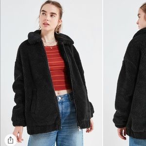 Faux Sherpa zip-up Jacket